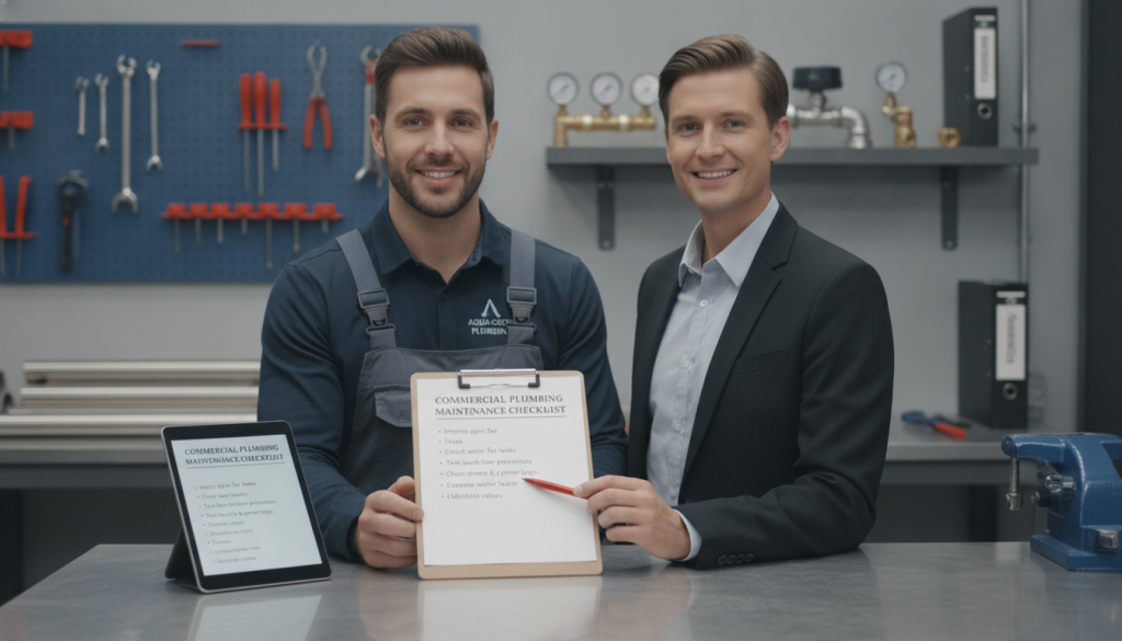 Commercial plumbing maintenance checklist for property managers in Chino Valley